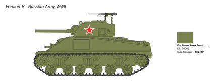 1/56 Italeri Sherman M4 75mm 25751