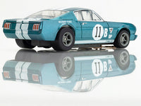 AFX Mega G+ 1965 Shelby Mustang GT350R Mark Donohue Blue/White 22071