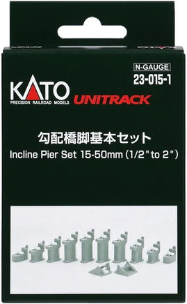 N Kato 15-50mm Incline Pier Set 23-015-1