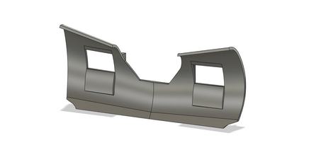Metallic car body panel on a white background