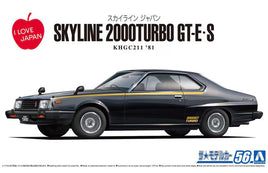 1/24 Aoshima Nissan KHGC211 Skyline HT2000 Turbo GT-E.S '81 61084