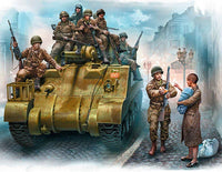 1/35 Master Box The 101st Light Company US Paratroopers & British Tankman, France, 1944 35164