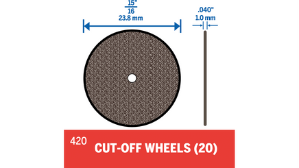Dremel 15/16" Cut-Off Wheels (20 Pack) 420