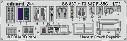 1/72 Eduard F-35C Zoom set for ITALERI SS837