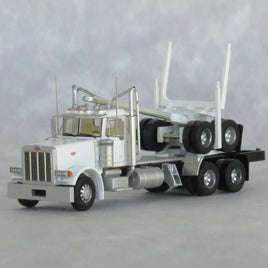 N Trainworx White Peterbilt 379 Log Truck 47982