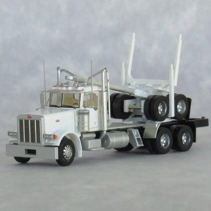 N Trainworx White Peterbilt 379 Log Truck 47982