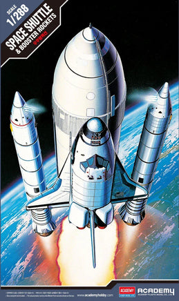 1/288 Academy Space Shuttle & Booster Rockets 12707