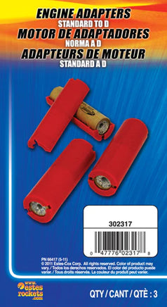 Estes Rockets Engine Adapters Standard to D 002317