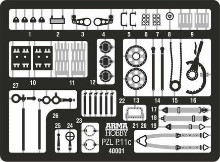 1/48 Arma Hobby PZL P.11c Expert Plastic Model Kit 40001
