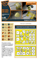 1/48 Clear Prop UH-60A, MH-60L Double-Sided Painting Mask (ICM) A48096