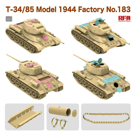 1/35 Ryefield Models T-34/85 Model 1944 Factory No. 183 5083