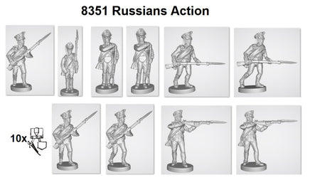 1/72 Hat Industries Napoleonic Russian Infantry Action 8351