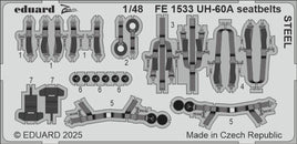 1/48 Eduard UH-60A seatbelts STEEL Zoom set FE1533