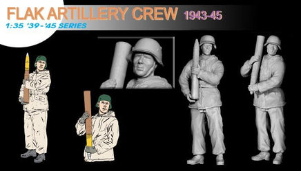 1/35 Dragon Model Flak Artillery Crew (1943-45) 6275