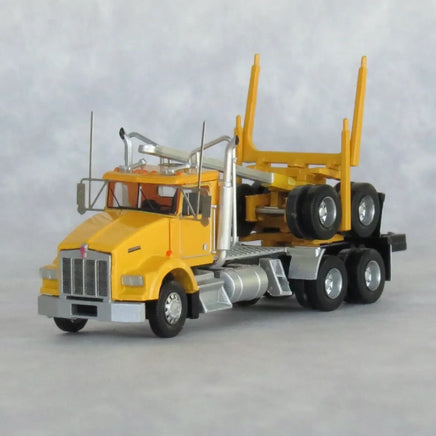 N Trainworx Yellow Kenworth T800 Log Truck 48085