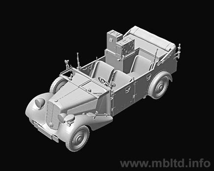 1/35 Master Box Sd. Kfz. 2 Type 170 VK German Military Radio Car WWII Era 3531