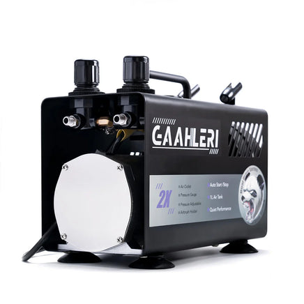 Gaahleri Dual Drive Series Airbrush Air Compressor GT-918 for Airbrush Painting 40058