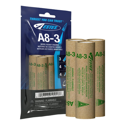 Estes A8-3 Engines 10017 - MPM Hobbies