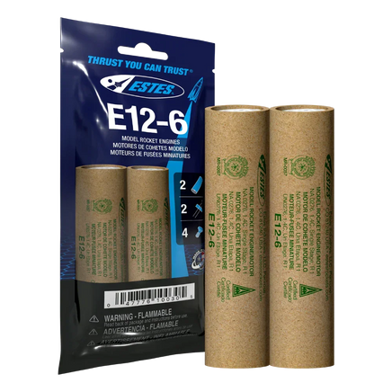 Estes Rockets E12-6 Engines 10030 - MPM Hobbies