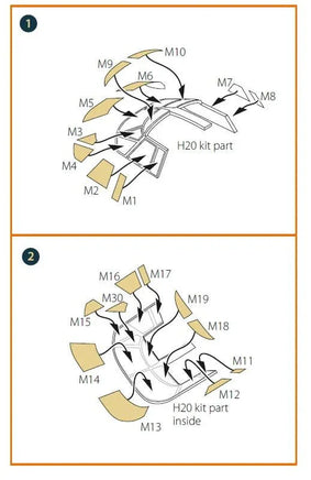 1/48 Clear Prop B-26B Double-Sided Painting Mask (ICM) 48048