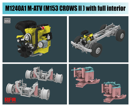 1/35 Ryefield Models M1240A1 M-ATV (M153 Crows II) w/Full Interior 5052
