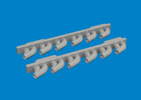 1/48 Eduard P-39 exhaust stacks rounded PRINT Brassin for ARMA HOBBY 6481050