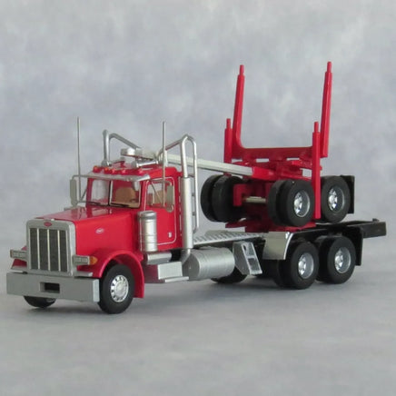 N Trainworx Red Peterbilt 379 Log Truck 47983
