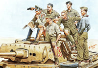 1/35 Master Box Rommel and German Tank Crew DAK WWII Era 3561