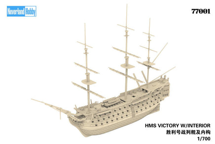 1/700 Neverland Hobby HMS Victory Sailing Ship w/Interior (DX Version) Plastic Model Kit 77001E