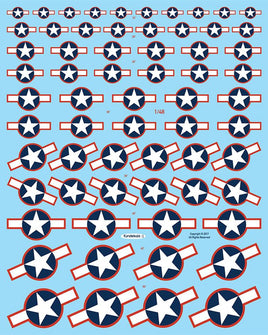 1/48 Fundekals STARS & BARS STANDARD WWII 48011