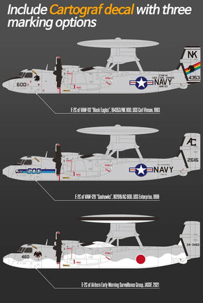 1/144 Academy USN E-2C VAW-113 Black Eagles 12623