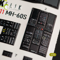 1/35 Kelik MH-60S Knight Hawk interior 3D decals for Kitty Hawk kit K35011