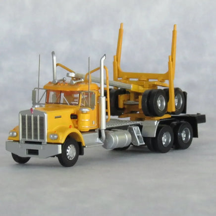 N Trainworx Yellow Kenworth W900 Log Truck 49085