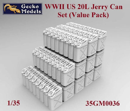 1/35 Gecko Models WWII US 20L Jerry Can Set [Value Pack] 35GM0036