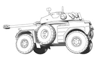 1/72 ACE Model AML-90 Light Armoured Car (4x4) 72456
