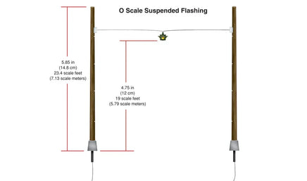 O Woodland Suspended Flashing Lights 5665 - MPM Hobbies
