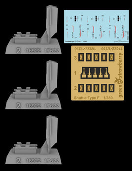 1/350 Green Strawberry Shuttle Type F - TOS Upgrade Set 16922