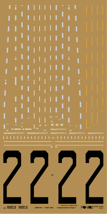 1/350 Pontos Model USS CVL-22 Independence Wooden Deck Set Type1 35011WD1