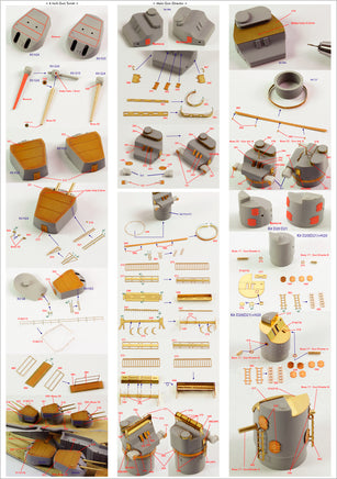 1/200 Pontos Model HMS Nelson Detail Up Set 23006F1