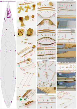 1/200 Pontos Model HMS Nelson Detail Up Set 23006F1
