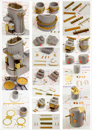 1/200 Pontos Model HMS Rodney 1942 Detail Up Set 23007F1