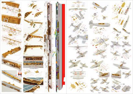 1/200 Pontos Model USS CV-6 Enterprise 1942 Detail Up Set (Blue Deck) 27010FB