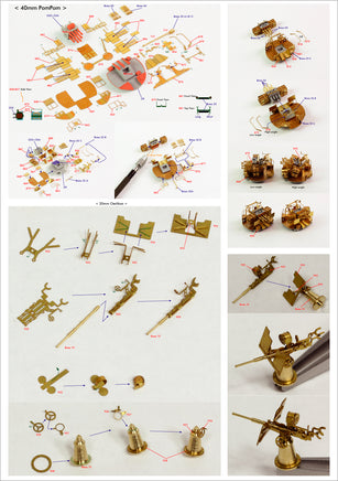 1/200 Pontos Model HMS Rodney 1942 Detail Up Set 23007F1