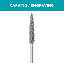 Dremel 1/4" Structured Tungsten Carbide Carving Bit (Taper) 9931