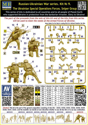 1/35 Master Box Russian-Ukrainian War Series: Kit No. 9 The Ukrainian Special Operations Forces 35235