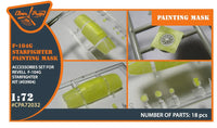 Clear Prop A72032 paint mask packaging for 1/72 scale Lockheed F-104G Starfighter showing precision-cut canopy masks for Revell kit
