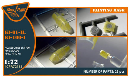 1/72 Clear Prop Ki-61-II, Ki-100-I painting mask (Finemolds FP17, FP19) A72185