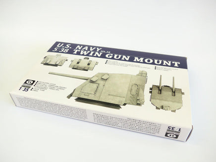 1/35 Pig Models USN 5/38 Twin Gun Mount Turret Plastic Model Kit 35-001