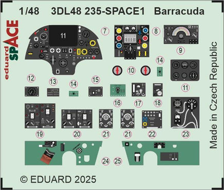 1/48 Eduard Barracuda Space 3DL48235
