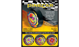 PineCar Fire Ball Wheel Flare Decal 4065